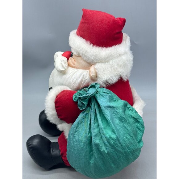 Christmas Santa Plush Stuffed Animal About 13" By Main Joy Used READ - Picture 6 of 10